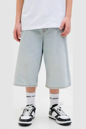 JACK & JONES JUNIOR denim short light Korte broek Blauw Effen