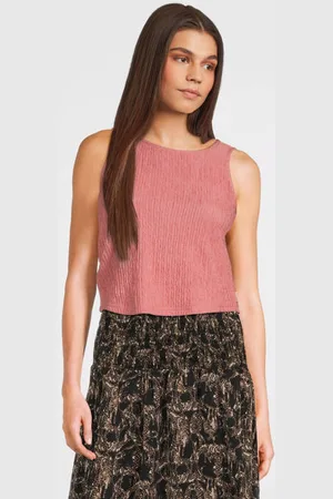 AI&KO Haltertop Meisjes Polyester Ronde hals Effen