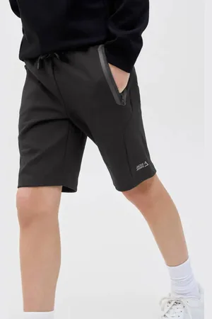 JACK & JONES JUNIOR sweatshort zwart Korte broek Effen