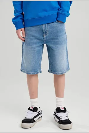 America today Denim short Korte broek Blauw Jongens Stretchdenim