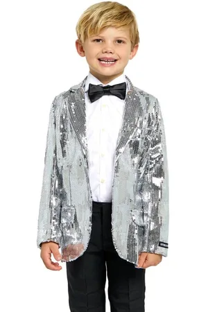 Suitmeister Colbert met pailletten Jongens Polyester Klassieke kraag