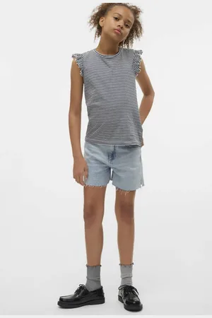 VERO MODA Denim loose denim short Korte broek Blauw