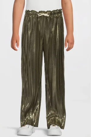 Like Flo Straight casual broek groen Meisjes Polyester Effen