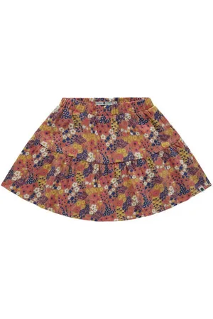 Stains&Stories Korte rok oranje Meisjes Katoen All over print