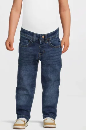 Cars Little high waist regular fit jeans medium blue denim Blauw Jongens Stretchkatoen