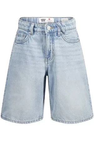 America today Denim loose denim short Korte broek Blauw