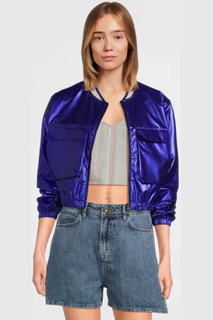 Like Flo Young bomberjack blauw Jas Meisjes Polyamide Ronde hals Effen