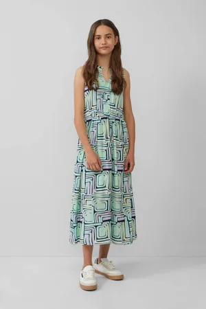 QS by s.Oliver Midi jurk mintgroen Meisjes Viscose V