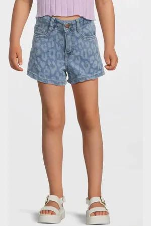NAME IT KIDS mom denim short Korte broek Blauw Meisjes Stretchdenim