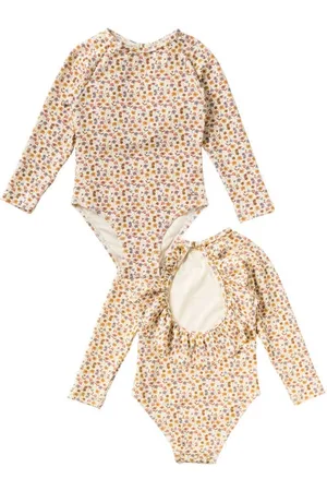 Salted Stories Badpak met ruches Meisjes Polyester All over print
