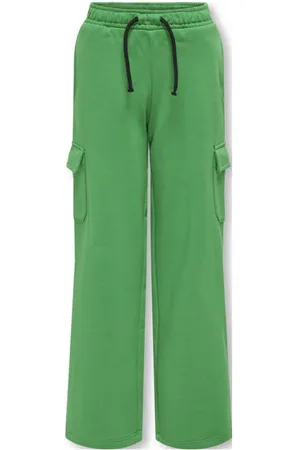 ONLY KIDS GIRL loose casual broek groen Meisjes Sweat Effen