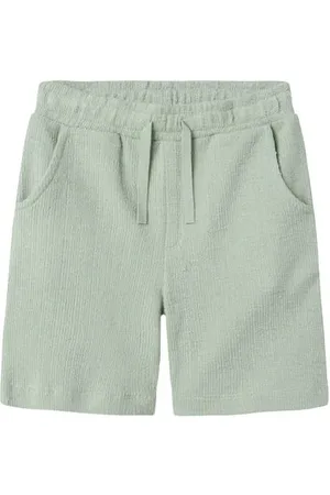 NAME IT KIDS regular casual short lichtgroen Korte broek Jongens Katoen