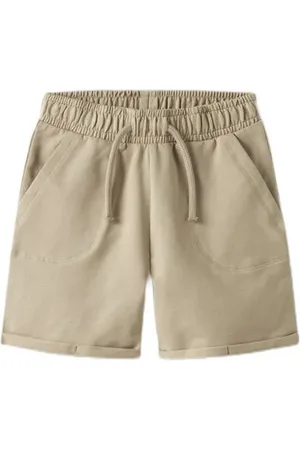 Lil Atelier MINI regular sweatshort Korte broek Bruin Jongens Katoen