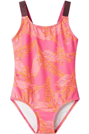 NAME IT KIDS badpak NKFZERIA felroze Meisjes Polyamide All over print