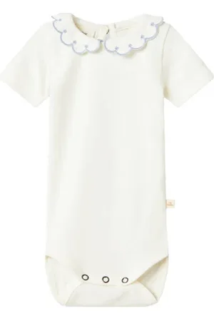 Lil Atelier BABY romper NBFFUNDO Ecru Meisjes Katoen Button down