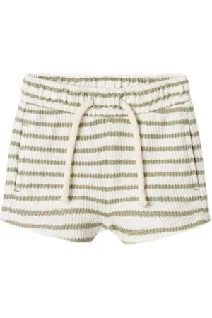 Lil Atelier BABY loose casual short lichtgroen Korte broek Jongens Katoen