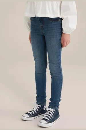 WE Fashion Blue Ridge super skinny jegging Jeans Blauw Meisjes Stretchdenim
