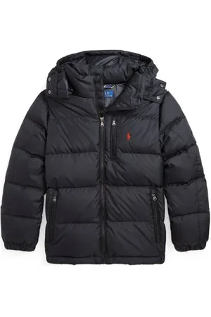 Ralph Lauren Gewatteerde winterjas Jongens Polyester Capuchon