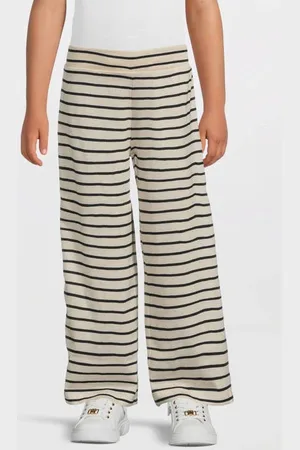 NAME IT KIDS wide leg casual broek zand Beige Meisjes Viscose Effen