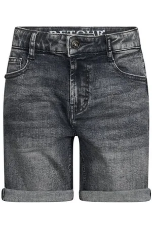 Retour Denim relaxed short grey denim Korte broek Grijs Jongens Stretchdenim