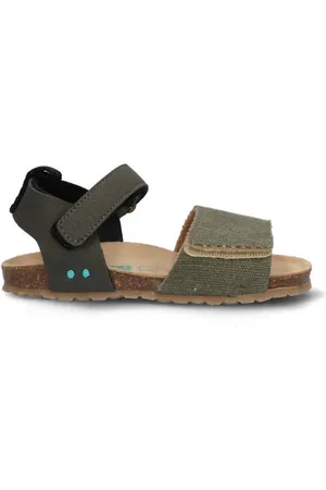 Bunnies JR Bodijn Beach sandalen Groen Jongens Imitatieleer Effen