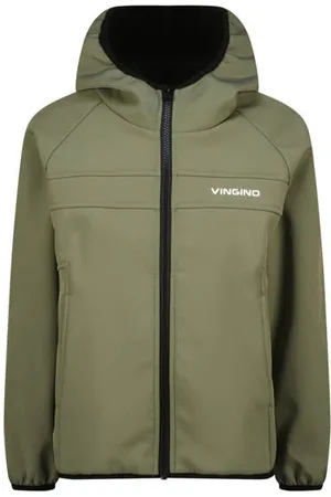 Vingino Jack groen Jas Jongens Polyester Capuchon Logo
