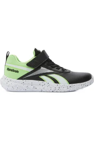 Reebok Rush Runner 5 sneakers zwart/groen Jongens/Meisjes Imitatieleer