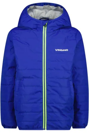 Vingino Jack blauw Jas Jongens Nylon Capuchon Logo
