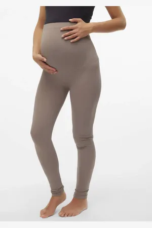 Mama;licious Skinny zwangerschapslegging MLTIA Broek Bruin Dames Polyamide