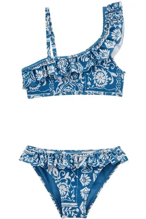 WE Fashion One shoulder bikini Meisjes Polyester All over print