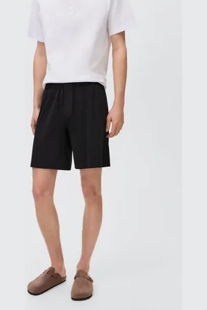 MANGO Shortama Jongens Katoen Ronde hals Effen
