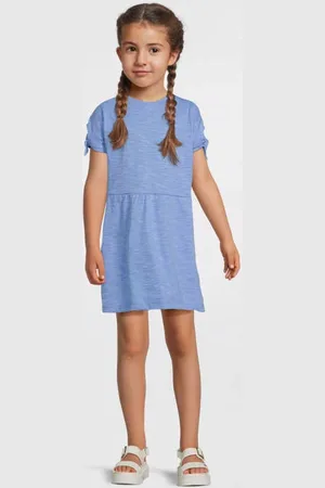 NAME IT KIDS midi jurk Meisjes Katoen Ronde hals Effen