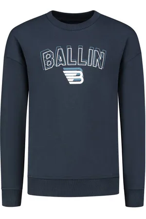 Ballin Sweater met logo Jongens Katoen Ronde hals Logo