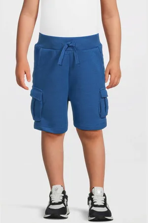 NAME IT MINI sweatshort blauw Korte broek Effen