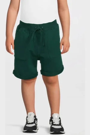 NAME IT MINI casual short donkergroen Korte broek Jongens Stretchkatoen