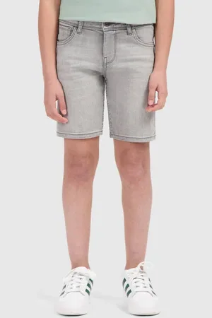 Ballin Denim short grey denim Korte broek Grijs Jongens Stretchdenim Effen