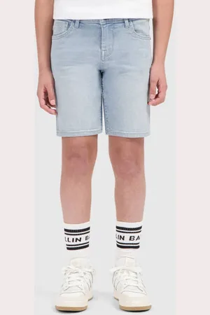 Ballin Denim short light blue denim Korte broek Blauw Jongens Stretchdenim