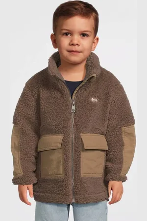 NAME IT MINI teddy jas bruin Effen