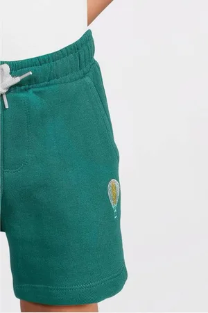 NAME IT MINI sweatshort groen Korte broek Logo