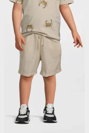 NAME IT MINI casual short ecru Korte broek Wit Jongens Viscose Effen