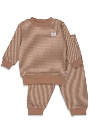 FEETJE Wafel pyjama Jongens/Meisjes Katoen Streep