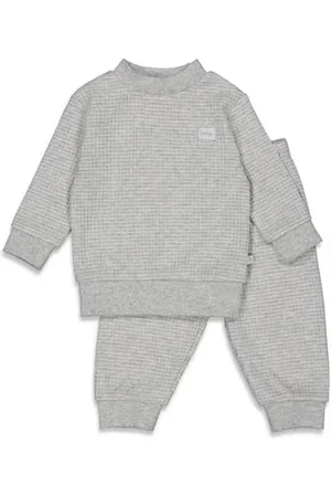 FEETJE Wafel pyjama Jongens/Meisjes Katoen Ronde hals Streep