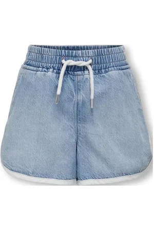 ONLY KIDS GIRL denim short KOGPIERCE met zijstreep Korte broek Blauw