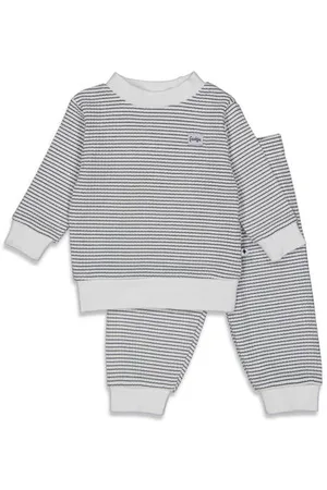FEETJE Wafel pyjama Blauw Jongens/Meisjes Katoen Ronde hals