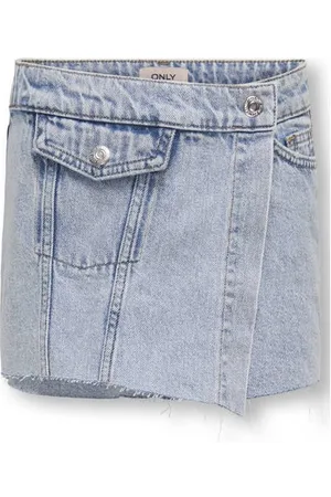 ONLY KIDS GIRL denim spijkerrok blauw Effen