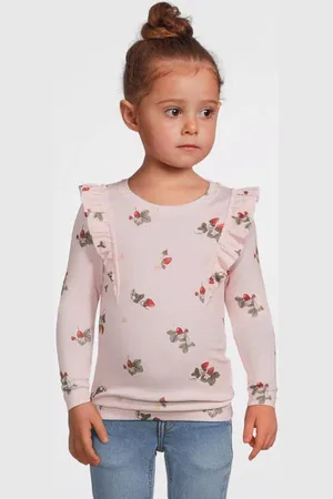 NAME IT MINI longsleeve lichtroze Paars Meisjes Stretchkatoen Ronde hals