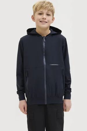 JACK & JONES JUNIOR jack Jas Jongens Nylon Capuchon Effen