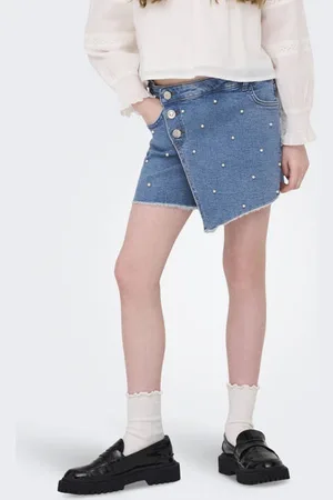 ONLY KIDS GIRL denim spijkerrok Blauw All over print