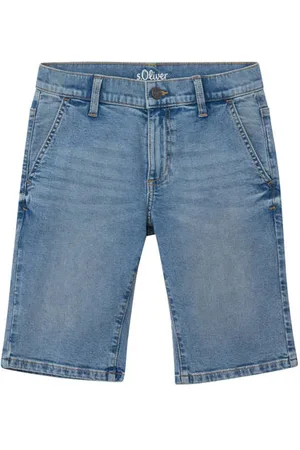 QS by s.Oliver Short Blauw Effen