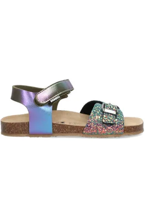 Braqeez Sally Sand sandalen met glitters Meisjes Imitatieleer